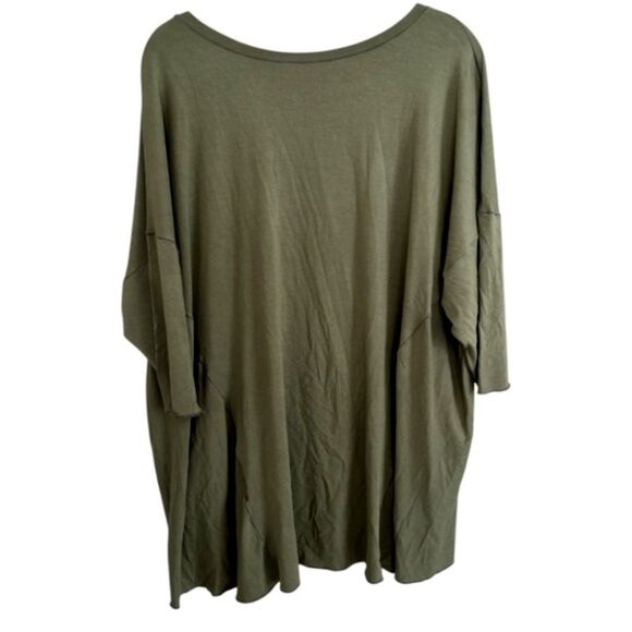 ANGELROX TRUE PEARL‎ Flowy T Green One Size Fits Most Lagenlook - Picture 4 of 6